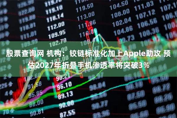 股票查询网 机构：铰链标准化加上Apple助攻 预估2027年折叠手机渗透率将突破3%